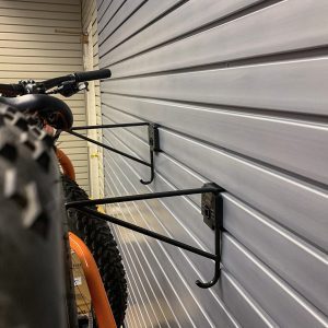Horizontal Bike Hooks, with lock (PAIR)