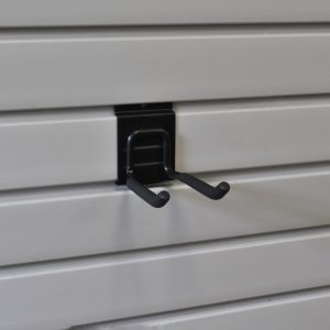 Snap-Latch 4 inch double hook on Slatwall