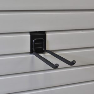 Snap-Latch Double 8 inch hook on Slatwall