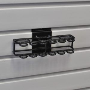 A Snap-Latch Driver tool holder on Slatwall