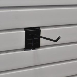 Snap-Latch single 6 inch hook on Slatwall